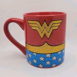 Wonder Woman Uniform Ceramic Coffee Mug 14 oz DC Comics Superhero Collectible